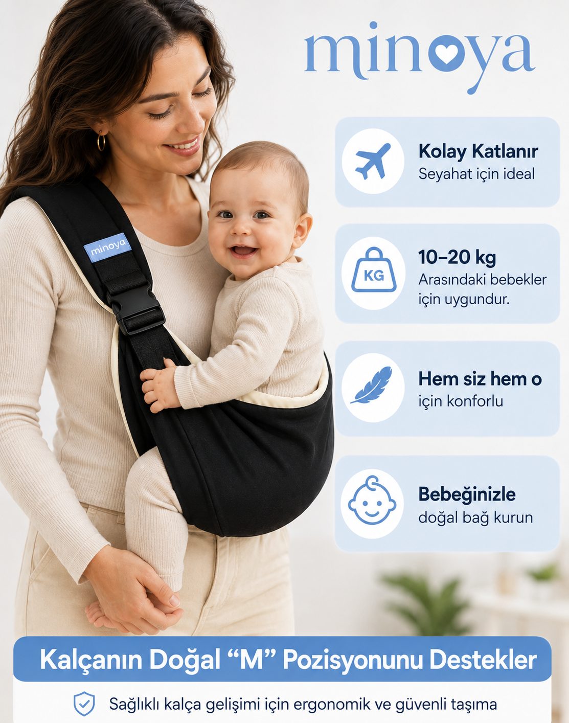Minoya Bebek Taşıma Askısı